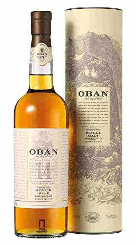 Whisky Oban 14 ans 43° 70 CL avec étui 70 cl