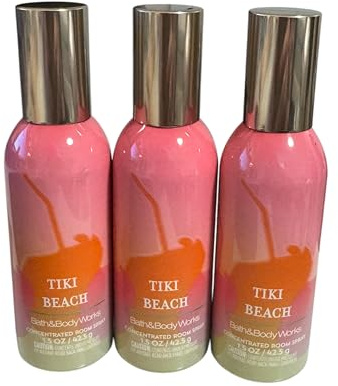 Bath and Body Works 3 Pack Concentrated Room Spray 1.5 Oz. Tiki Beach
