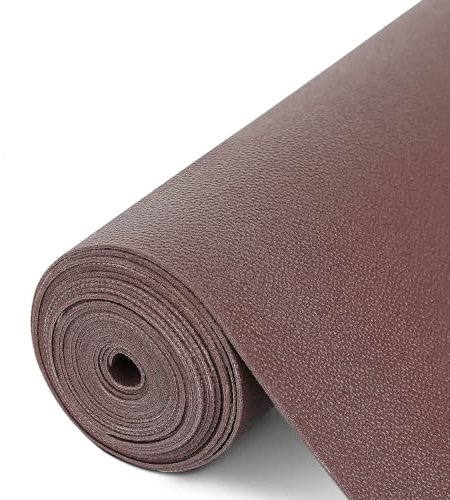 Drawer Liners for Kitchen Bedroom Cabinets Cupboard Shelf Liners Waterproof & Dust-proof.Non-Slip Non-Adhesive Kitchen Drawer Mats.Thick Soft EVA Material Fridge Liner Brown 30cmx150cm