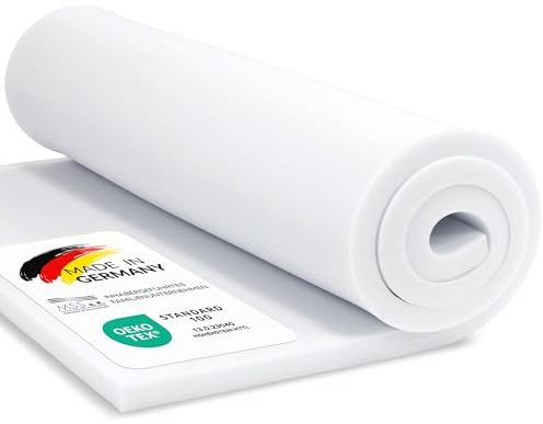 MSS e.K. Schaumstoffplatte Polster Auflage Topper - 200 x 50 x 7 cm - RG27/45