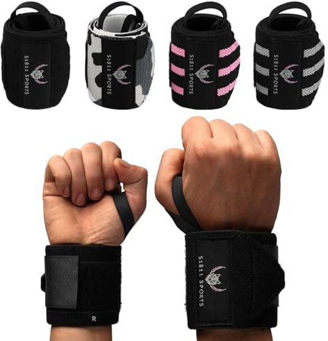 S1811 SPORTS Handgelenk Bandagen [Wrist Wraps] 45cm Handgelenkbandage für Fitness, Handgelenkstütze, Bodybuilding, Kraftsport & Crossfit