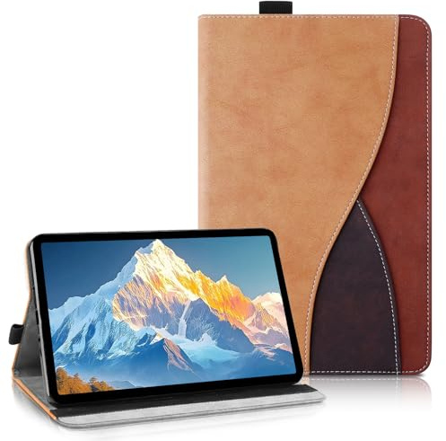 AsWant Hülle für iPad (A16) 11./10. Gen,Braun | Für 2025/2022 Modell,mit S Pen Halter,Schutzhülle mit Portemonnaie und Ständer, Schutzhülle für iPad A16 Hülle