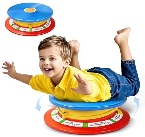 TERRAMUS Silla giratoria para niños con asiento giratorio de 360°, juguete de detección de autismo para niños y niñas (azul)