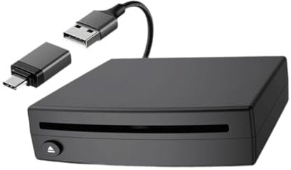 BaotyJie Lettore CD DVD di veicoli USB Multipurpo universale facile da installare Plug e riproduzione portatili compatti per accessori