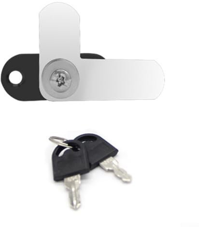 Double Door Lock for Metal Cabinets and Mailboxes 1619mm Zinc Alloy Lock with Strong Security Features (16mm Black)