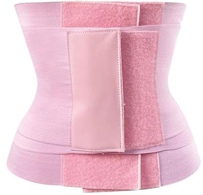 AHIOJEGX Bauchbinde Reduzieren und Formen von Hüftgürteln for Bauchweggürtel Unterstützung Brust Doppelschicht Bauchkompression(Pink,6XL-7XL)