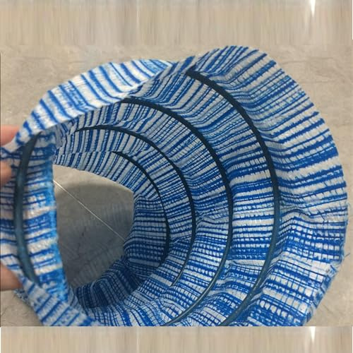 Sistema de tuberías de drenaje francés flexible para entrada y construcción, tubos de drenaje perforados para jardín, césped y campo deportivo (15 cm de diámetro, 15 cm de largo, 38 m)