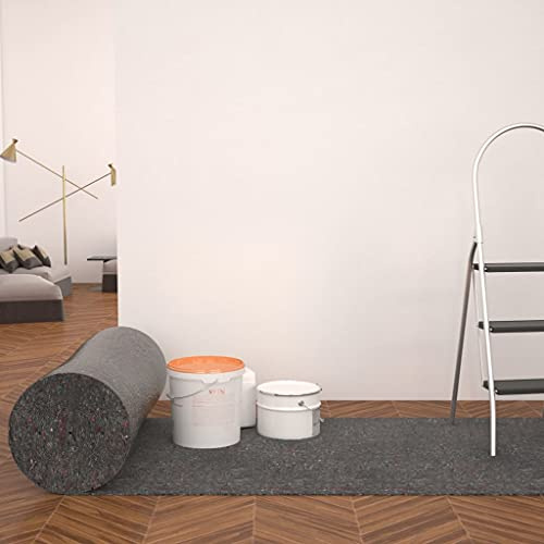 Nqyjm Tessuto antiscivolo per pittore, 2 pezzi, 50 m, 280 g/m², grigio, per pavimenti, scale e mobili