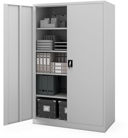 Jan Nowak Aktenschrank Büroschrank Metallschrank abschließbar 185x60x115 cm