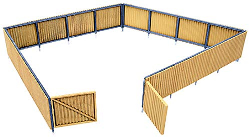 Walthers Cornerstone HO skala modell korrugerad staket kit, 1-1/4 tum 3,1 cm