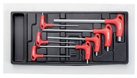 USAG 519/280 H - Assortimento con chiavi maschio esagonali piegate (7 pz) 05190730