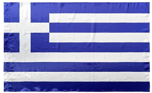 Durabol Drapeau de Grece 150 x 90 cm Satin Double Piqué