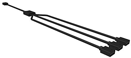 Cooler Master RGB 1-zu-3-Splitterkabel, 4-poliger und 5-poliger LED-Anschluss, 58 cm