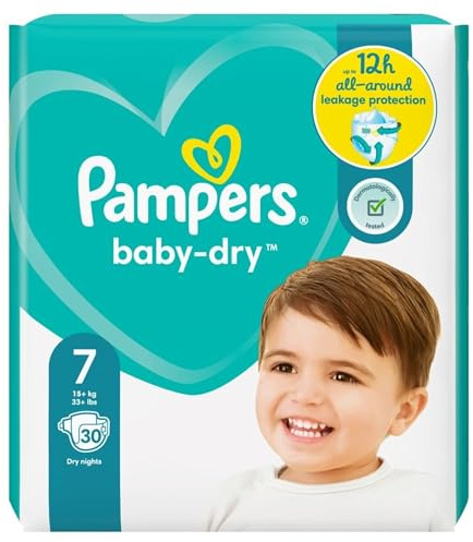 Pampers Baby Dry Windeln, Gr. 7 (15+ kg), 1er Pack (1 x 28 Stück)
