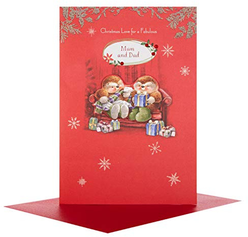 Hallmark Weihnachtskarte für Mama und Papa Forever Treasured, mittelgroß