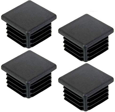DECARETA 20 x Chair Leg Caps for Square Pipe, Plastic Square Post Caps for Furniture/Trampoline/Cabinet/Shelf/Chair (40 x 40 mm)