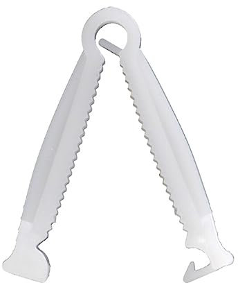 VILLCASE Clip de Cordon Ombilical Jetable pour Bétail Pince de Sectionnement pour Élevage Outil de Reproduction Animale Blanc