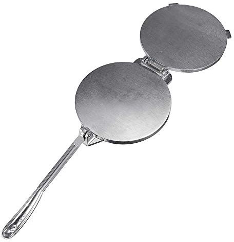 Tortilla Press-20cm Aluminium Heavy Duty Dough Press-with Foldable Sturdy Handle-Heavy Gauge Flour Corn Press Maker-Restaurant Too for Cake Maker Breakfast