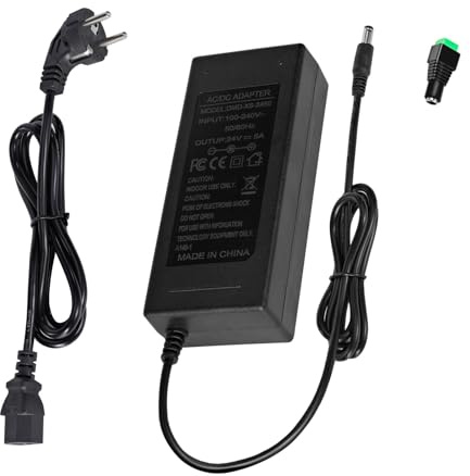 24V 5A 120W Netzteil, AC 100-240V zu DC 24V Transformator, 5.5 x 2.5/2.1mm DC Jack, Universal Adapter für LED Streifen, Monitor, LED Treiber, Wireless Router, CCTV Sicherheitssystem
