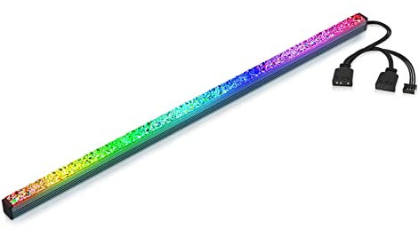 AsiaHorse PC ARGB Lichtleiste für Mainboards, 5V 3Pin Gaming Strip für PC Gehäuse, Magnetische RGB LED Strip Kompatibel mit Aura SYNC/Gigabyte RGB Fusion/MSI Mystic Light Sync, Augen Schützen, 41CM