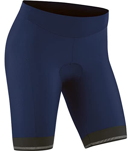Gonso W Sitivo Blau - Gepolsterte elastische Damen Radhose, Größe 40 - Farbe Etheral Blue - Bright Green