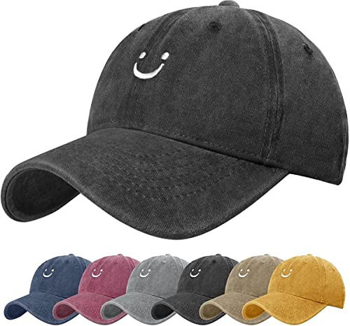 TBSCWYF Baumwolle Baseball Cap Verstellbar Sport Visier Hut Baseball Cap für Herren und Damen Unisex Vintage Basecap Herren und Damen Baumwolle Cap Verstellbare Baseball Cap