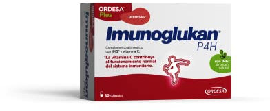 Imunoglukan P4H Cápsulas - Complemento Alimenticio con Vitamina C para fortalecer las Defensas - 30 cápsulas