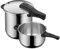 WMF Perfect – Set con fornello rapido Ø 22 cm, diametro 8 litri e mezzo + corpo 4 litri e medio, in acciaio inox Cromargan per induzione