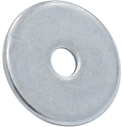 AERZETIX - Juego de 50 Arandelas Planas Anchas M6 DIN 9021 en Acero Galvanizado para Construcción de Madera Montaje Atornillado Tornillo Tuerca Apriete Estanqueidad Fijación Mecánica