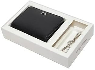 Calvin Klein Damen Geschenk-Set Keychain Geldbörse, Schwarz (Ck Black), Einheitsgröße