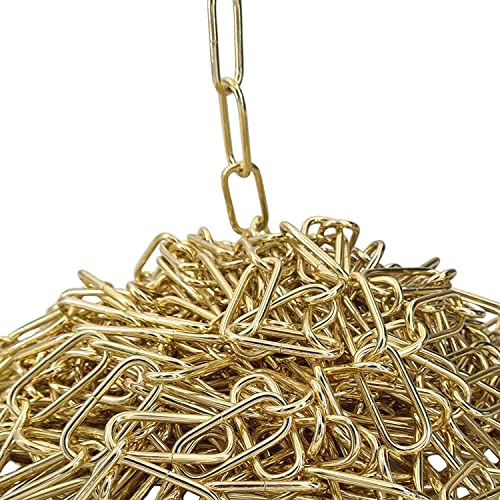 10m Eisenkette ø 2,8mm Gold Glatt Eisen vermessingt Zierkette Rundstahlkette Rundgliederkette Ringkette