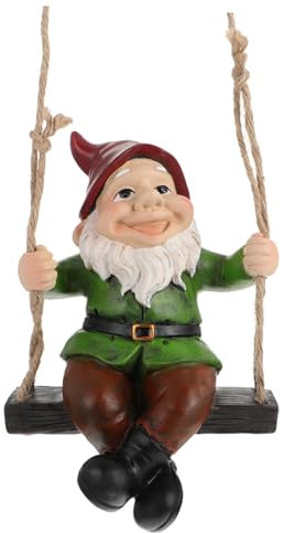 FUNOMOCYA 1pièce Miniature GNOME Figurine Colorée Décoration De Jardin Et Bureau Accessoire De Noël Amusant pour Événements Festifs