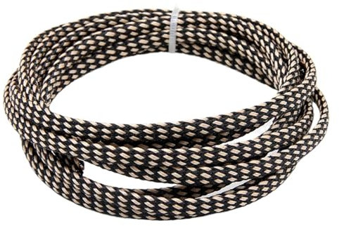 LYHYDMA Kabelschutz 2/10M Expandable Braided Cable Sleeve 2/4/6/8/10/12/14/16/20/25/30/40mm Insulation Nylon Wire Protector Cable Sheath(Gold Black,16MM_2 Meters)