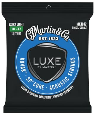 Martin LUXE MK1012 Kovar - Juego acústico de 12 cuerdas de guitarra acustica