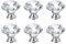 SIRLOMU 6 Piezas Pomos de Muebles, Pomos de Armarios, Pomos para Puertas, Pomos de Armarios (cristalino)
