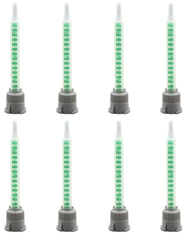 8 ugelli per miscelatori statici per colla 2 K, beccuccio miscelatore 1:1 per colla a due componenti, beccuccio miscelatore, punte per colla epossidica 2 K