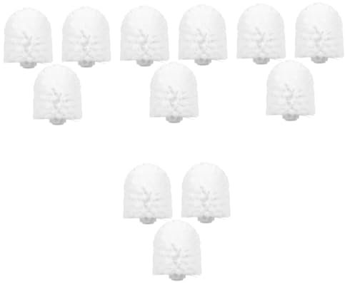 MAGICLULU 4 Sätze Bürstenkopf Reiniger Gel Sockelleiste Toiletteneimer Bad Toilettenbürsten Ersatzköpfe Toilettenbürste Zubehör Bürstenköpfe Ersatz Für Toilettenbürsten Abs Weiß 3 Stück * 4