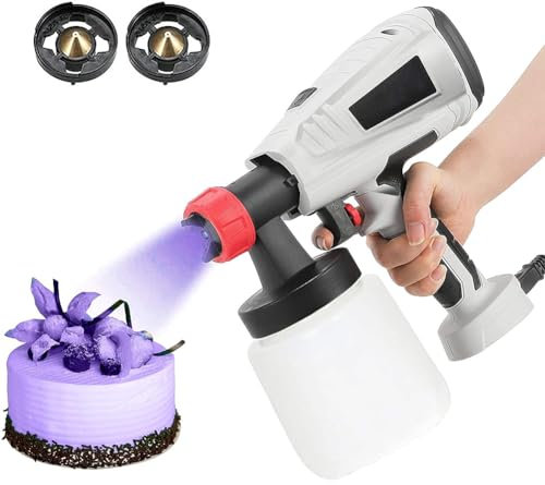 Aerografo professionale per decorazione di cioccolato, aerografo da 600 W con ugello per torte, cupcake, biscotti e dessert, perfetto per pasticceria e decorazione