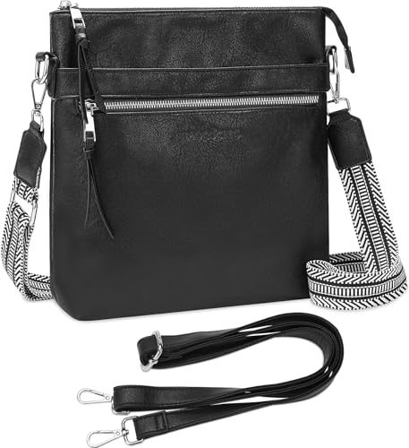 MOCOCITO Umhängetasche Damen Handtasche damen Leicht Damen Schultertasche aus Veganes Leder Crossbody Bags für Frauen mit Verstellbar Abnehmbar Breiter Gurt