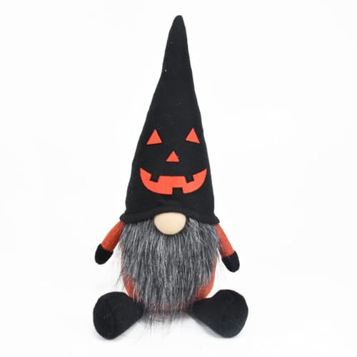 Gnome Figurine for Home and Garden Desktop Ornament Collectible (Black, One Size)