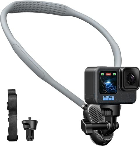Supporto da petto per fotocamera GoPro, cinghia regolabile per telefono POV, supporto da collo, supporto per collana a sgancio rapido, fotocamera a mani libere per GoPro per registrazione video Vlog