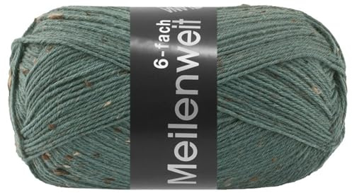MEILENWEIT 6-fach 150g SPEZIAL uni 9686 - Graugrün