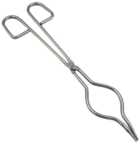 Amagogo Pinzas para, herramienta para metalurgia, soporte para fundición de grafito de laboratorio, pinzas para hornos industriales, fundición y, 24cm