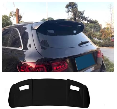Lip Wing Spoiler Alerón Trasero para Benz para GLC X253 Aleta Trasera 2016 2017 2018 2019 2020 2021 2022 Pintura Carbono Trasera Accesorios para Techo Coche(Glossy Black)
