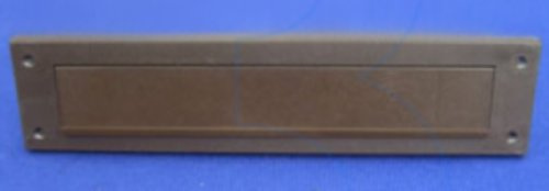 Exitex Brown Letter Box Cover Draught Excluder With Brush & Flap