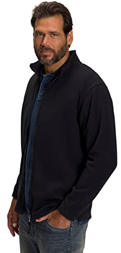 JP 1880 Fleecejacke, Abrigo para Hombre, Negro (Schwarz 10), 5XL