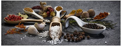 levandeo Quadro in Vetro, 30 x 80 cm, Decorazione da Parete per Cucina