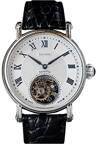 SE8000SW Seakors Tourbillon Gaviota ST8000 Movimiento Zafiro Cristal Reloj Mecánico para Hombre 1963