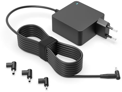 Chargeur Compatible avec ASUS Ordinateur Portable, pour Vivobook/Zenbook/Expertbook/Chromebook Séries - Voyant de Marche, Câble d'alimentation Long, Connecteur Rond, 65W/45W/33W