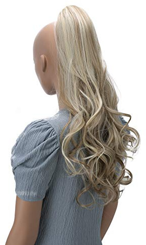 CAISHA 60cm Haarteil Ponytail Zopf Pferdeschwanz Dunkelblond Mix H508
